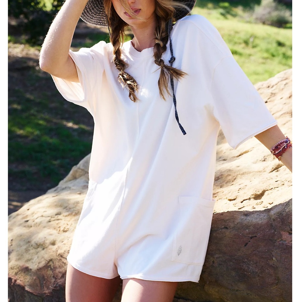 Free People Hot Shot Tee Romper